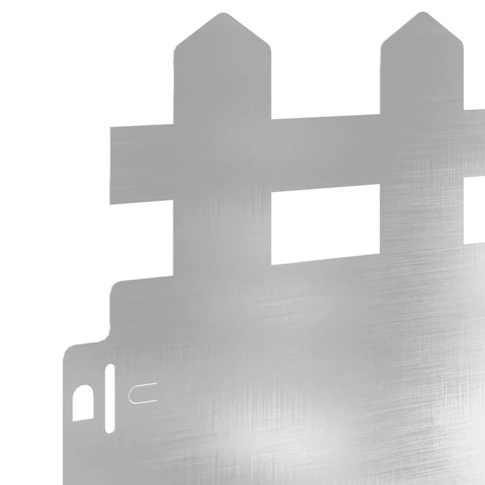 Bordure per prato 30 pcs Argento 103 x 0,05 x 22 cm 874800