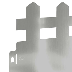 Bordure per prato 30 pcs Argento 103 x 0,05 x 22 cm 874803