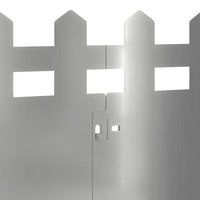 Bordure per prato 30 pcs Argento 103 x 0,05 x 22 cm 874803