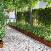 Bordure per prato 30 pcs Ruggine 103 x 0,05 x 22 cm 874806