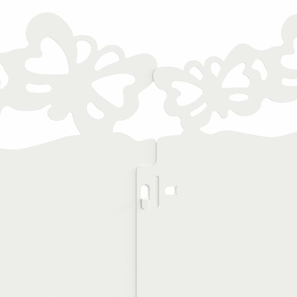 Bordure per prato 10 pcs Bianco 103 x 0,05 x 22 cm Acciaio 874810