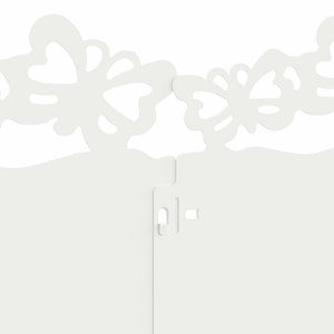 Bordure per prato 20 pcs Bianco 103 x 0,05 x 22 cm Acciaio 874811