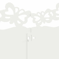 Bordure per prato 30 pcs Bianco 103 x 0,05 x 22 cm Acciaio 874812