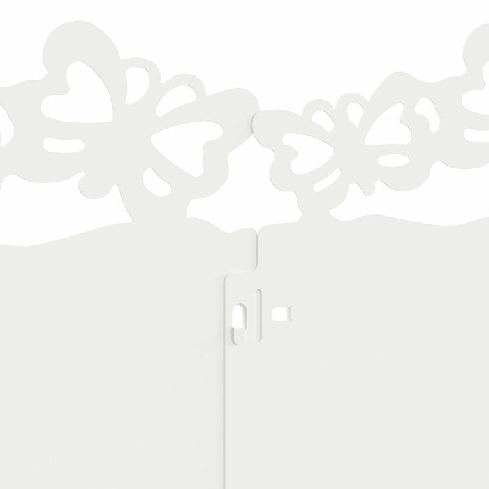 Bordure per prato 30 pcs Bianco 103 x 0,05 x 22 cm Acciaio 874812