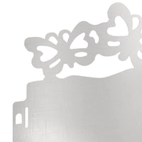 Bordure per prato 10 pcs Argento 103 x 0,05 x 22 cm 874819