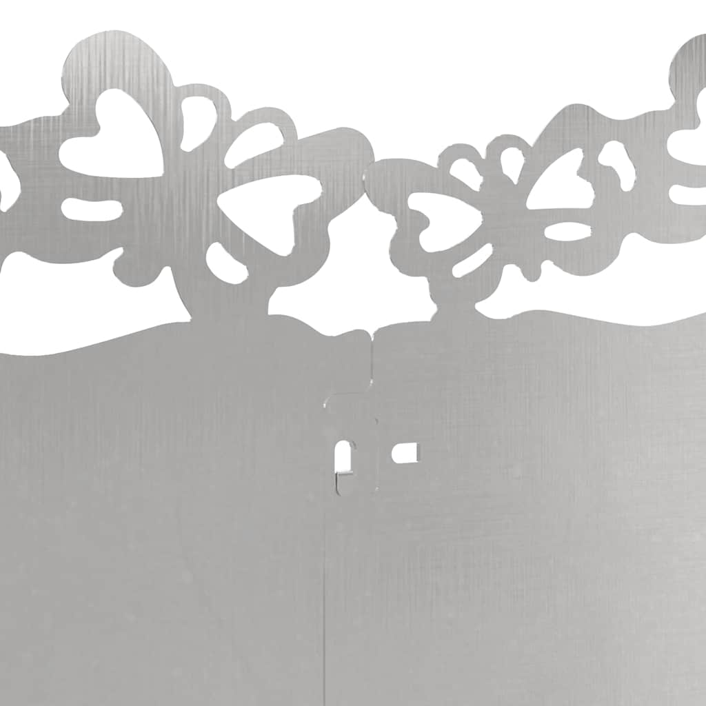 Bordure per prato 10 pcs Argento 103 x 0,05 x 22 cm 874819