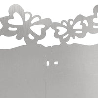 Bordure per prato 10 pcs Argento 103 x 0,05 x 22 cm 874819