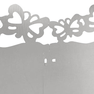 Bordure per prato 10 pcs Argento 103 x 0,05 x 22 cm 874819