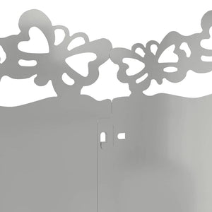 Bordure per prato 30 pcs Argento 103 x 0,05 x 22 cm 874824