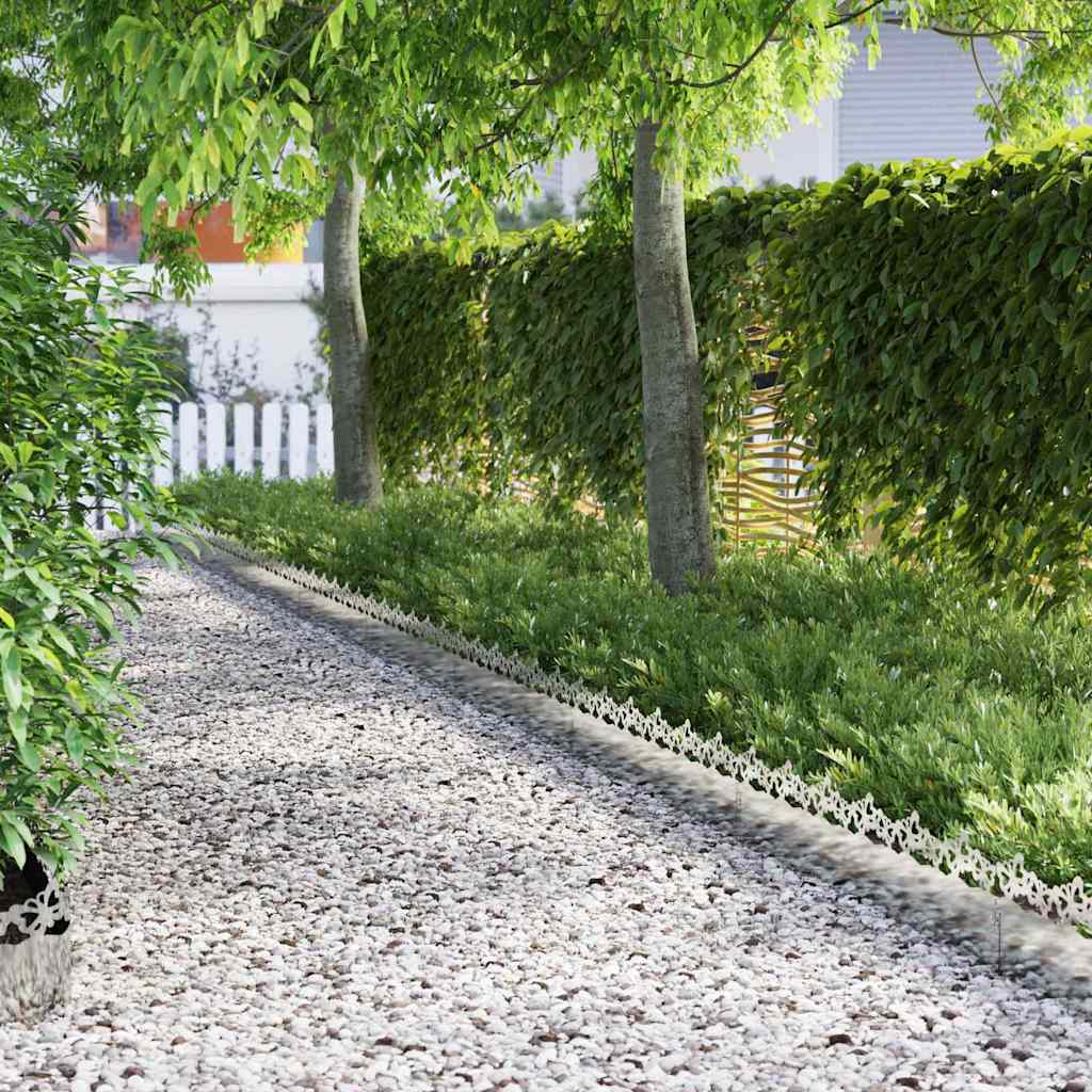 Bordure per prato 30 pcs Argento 103 x 0,05 x 22 cm 874824