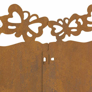 Bordure per prato 10 pcs Ruggine 103 x 0,05 x 22 cm 874825