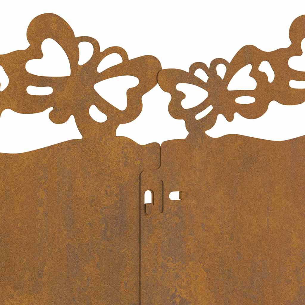 Bordure per prato 30 pcs Ruggine 103 x 0,05 x 22 cm 874827