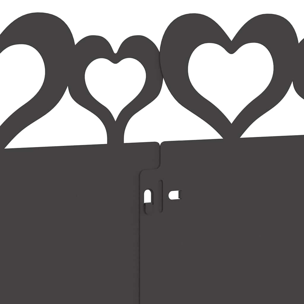 Bordure per prato 10 pcs Nero 103 x 0,05 x 22 cm Acciaio 874828