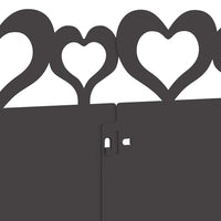 Bordure per prato 10 pcs Nero 103 x 0,05 x 22 cm Acciaio 874828