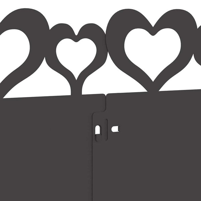 Bordure per prato 20 pcs Nero 103 x 0,05 x 22 cm Acciaio 874829