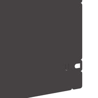 Bordure per prato 30 pcs Nero 103 x 0,05 x 22 cm Acciaio 874830