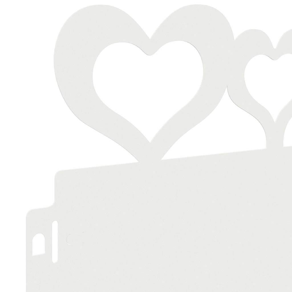 Bordure per prato 10 pcs Bianco 103 x 0,05 x 22 cm Acciaio 874831