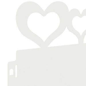 Bordure per prato 10 pcs Bianco 103 x 0,05 x 22 cm Acciaio 874831