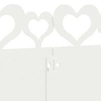 Bordure per prato 10 pcs Bianco 103 x 0,05 x 22 cm Acciaio 874831