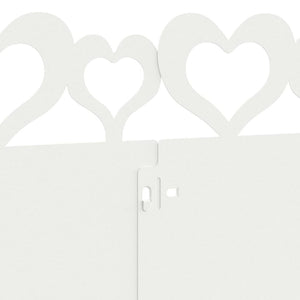 Bordure per prato 10 pcs Bianco 103 x 0,05 x 22 cm Acciaio 874831