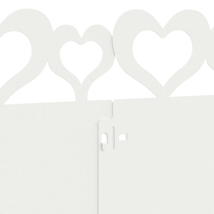 Bordure per prato 10 pcs Bianco 103 x 0,05 x 22 cm Acciaio 874831