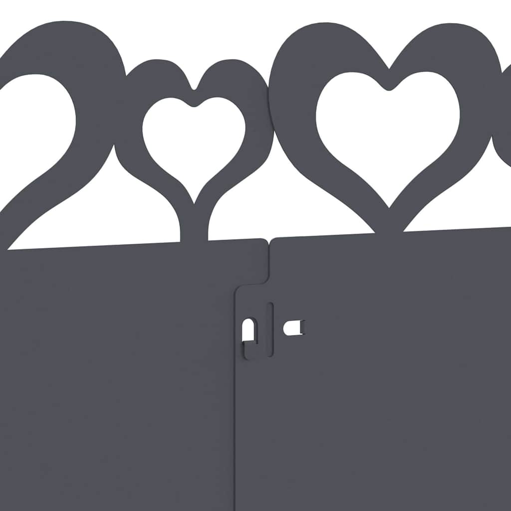 Bordure per prato 30 pcs Antracite 103 x 0,05 x 22 cm Acciaio 874836