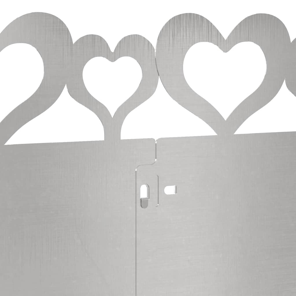 Bordure per prato 20 pcs Argento 103 x 0,05 x 22 cm 874841