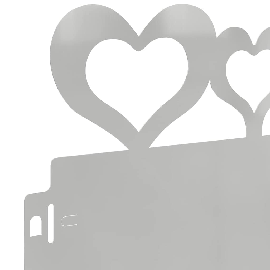 Bordure per prato 20 pcs Argento 103 x 0,05 x 22 cm 874844