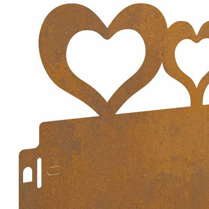 Bordure per prato 10 pcs Ruggine 103 x 0,05 x 22 cm 874846