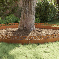 Bordure per prato 20 pcs Ruggine 103 x 0,05 x 22 cm 874847