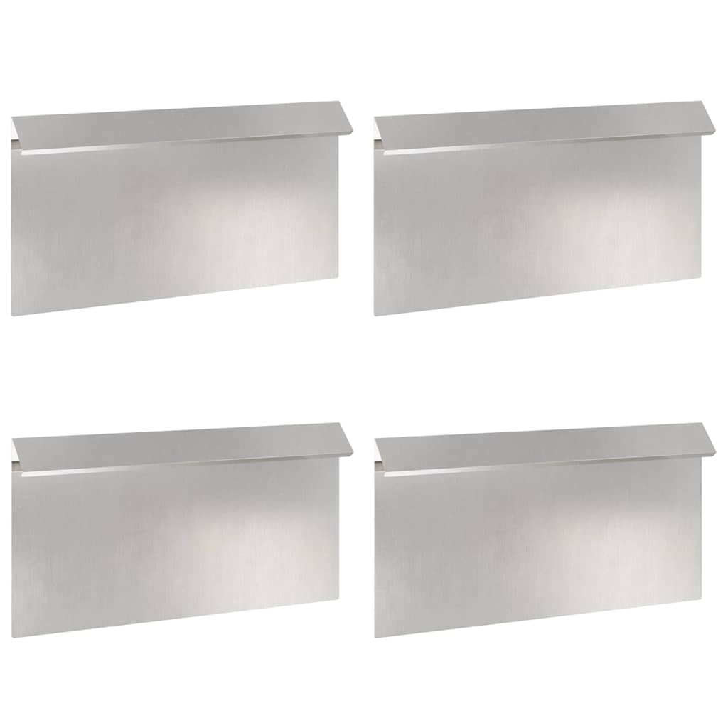 Recinto per lumache 4 pcs Argento 50 x 3,5 x 25 cm 874850