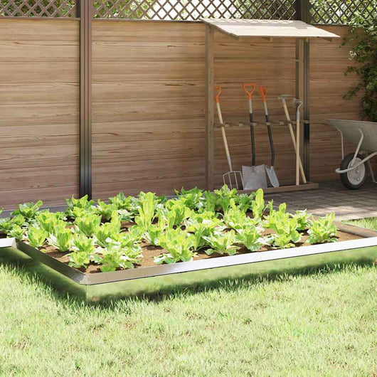 Recinto per lumache 16 pcs Argento 100 x 3,5 x 25 cm 874860