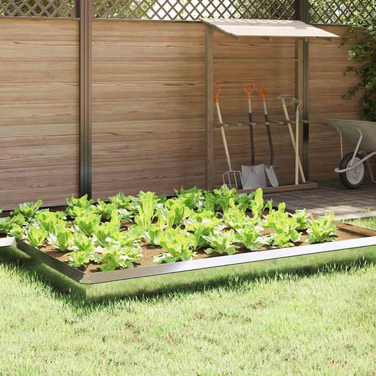 Recinto per lumache 16 pcs Argento 100 x 3,5 x 25 cm 874863