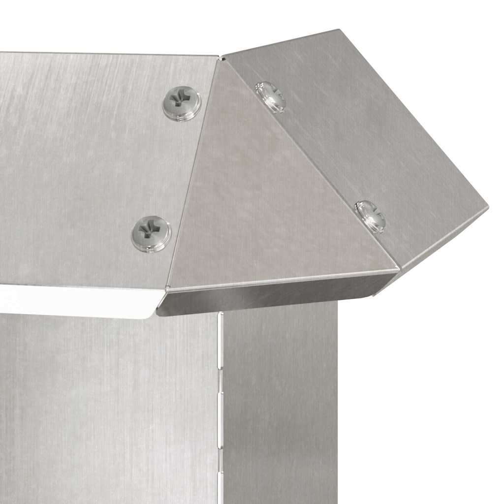Recinto per lumache Argento 13,5 x 13,5 x 25 cm 874867