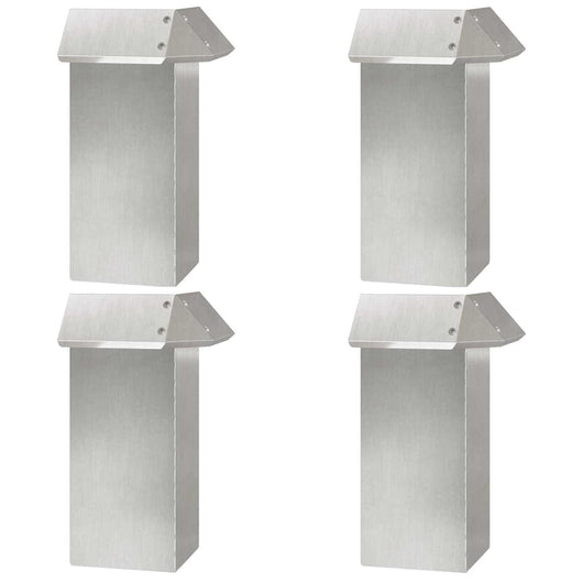 Recinto per lumache 4 pcs Argento 13,5 x 13,5 x 25 cm 874868