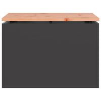 Panchina da giardino Nero 60 x 40 x 43 cm 874891