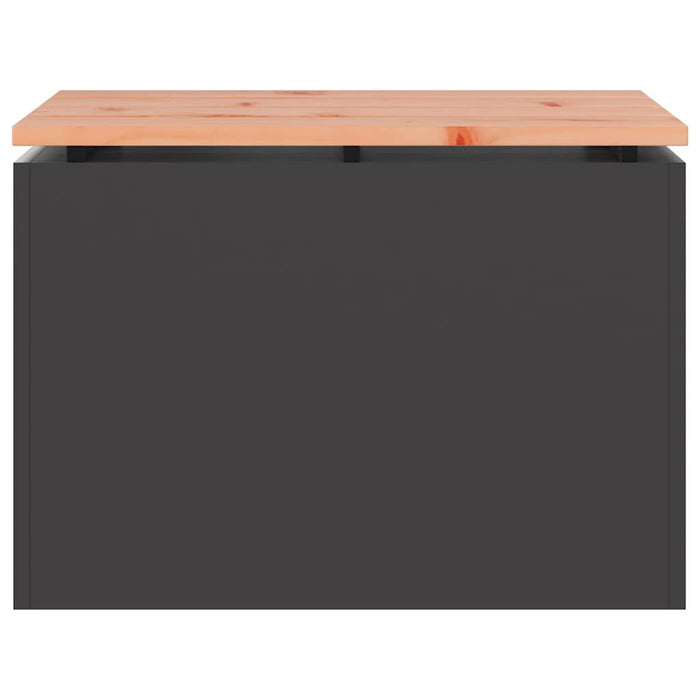 Panchina da giardino Nero 60 x 40 x 43 cm 874891