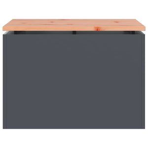 Panchina da giardino Antracite 60 x 40 x 43 cm Acciaio 874893