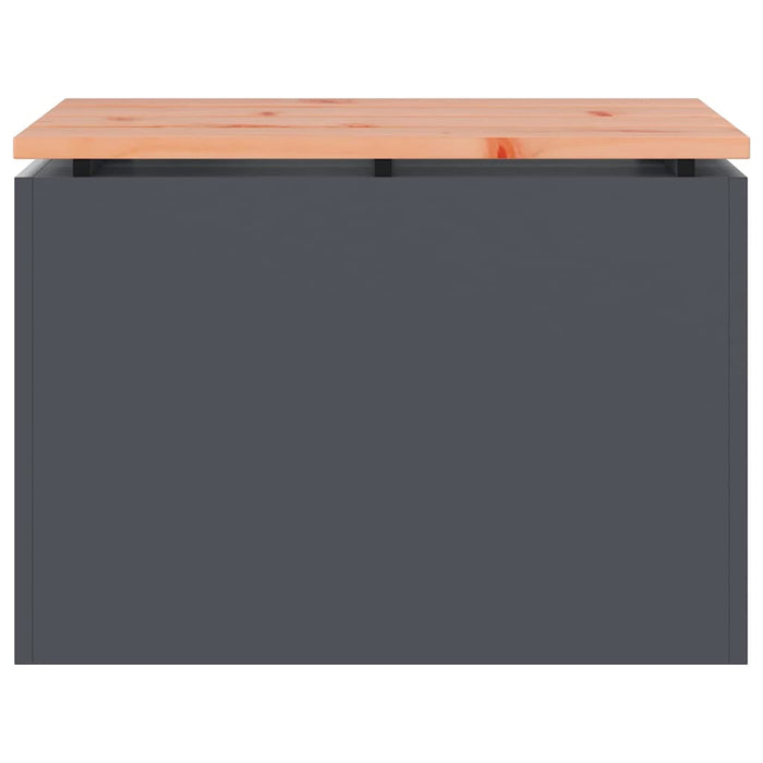 Panchina da giardino Antracite 60 x 40 x 43 cm Acciaio 874893