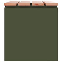 Panchina da giardino Oliver verde 60 x 40 x 43 cm Acciaio 874894
