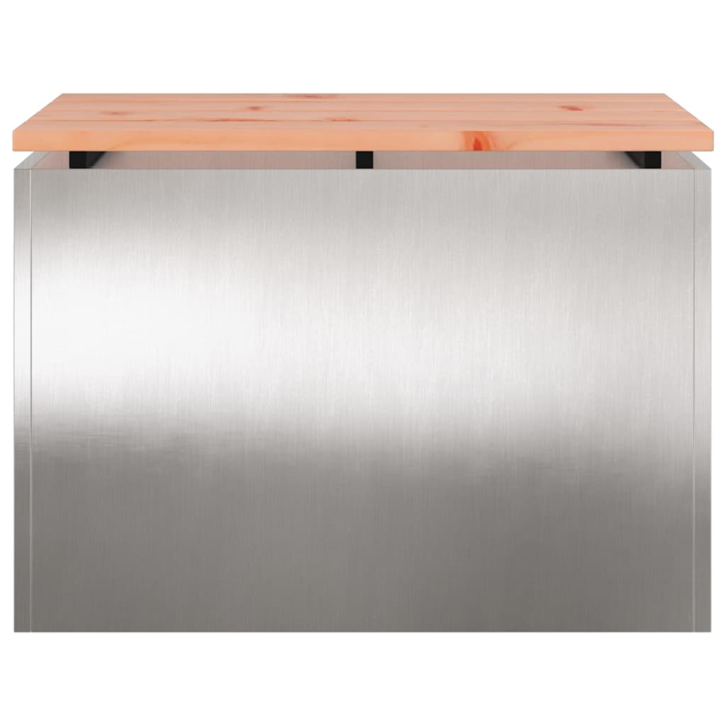 Panchina da giardino Argento 60 x 40 x 43 cm 874895