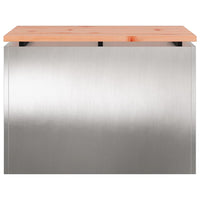 Panchina da giardino Argento 60 x 40 x 43 cm 874895