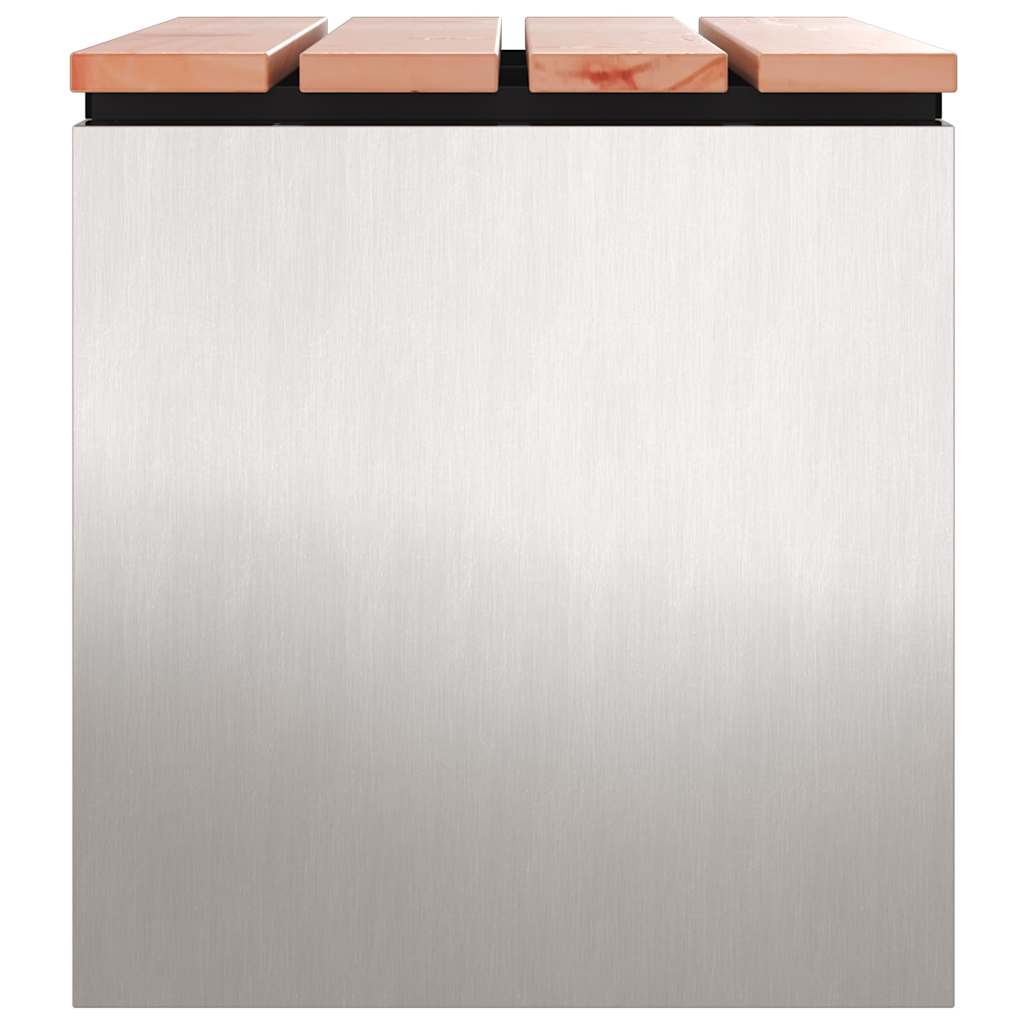 Panchina da giardino Argento 60 x 40 x 43 cm 874895