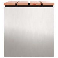 Panchina da giardino Argento 60 x 40 x 43 cm 874895