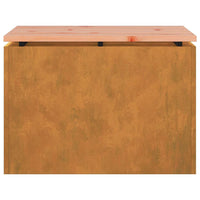 Panchina da giardino Ruggine 60 x 40 x 43 cm acciaio corten 874897