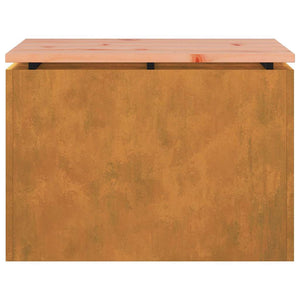 Panchina da giardino Ruggine 60 x 40 x 43 cm acciaio corten 874897