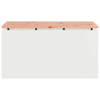 Panchina da giardino Bianco 80 x 40 x 43 cm Acciaio 874899