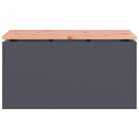 Panchina da giardino Antracite 80 x 40 x 43 cm Acciaio 874900