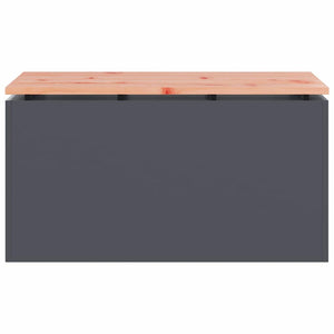 Panchina da giardino Antracite 80 x 40 x 43 cm Acciaio 874900