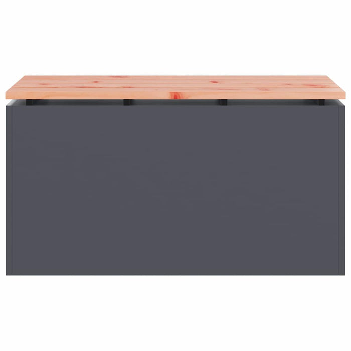 Panchina da giardino Antracite 80 x 40 x 43 cm Acciaio 874900